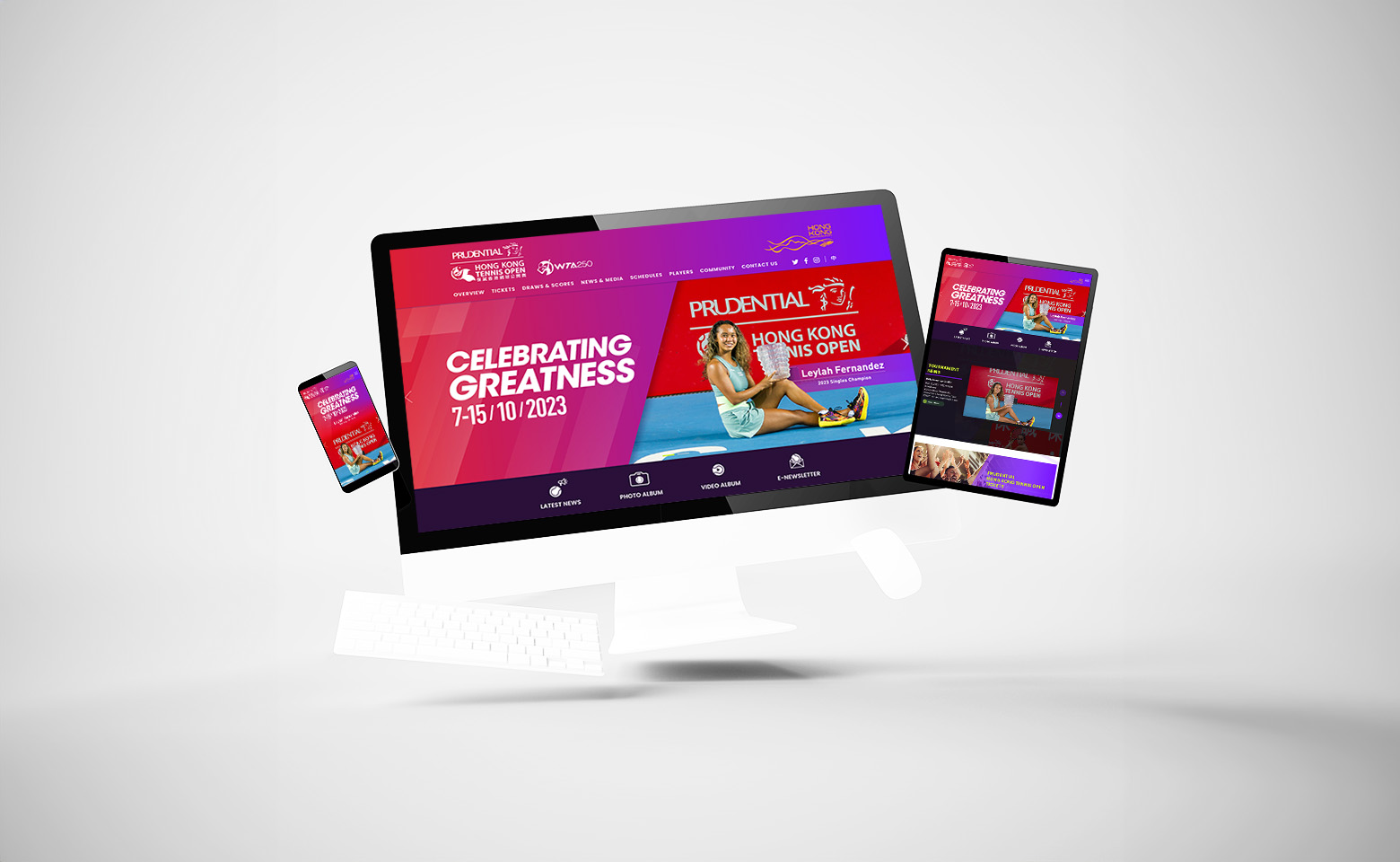 HK Tennis Open: Event Website Design